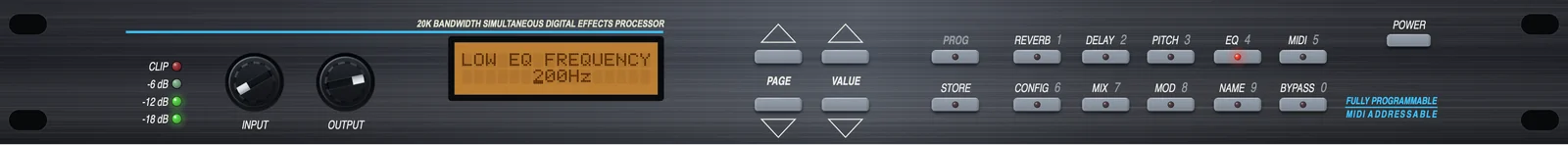 CPU Quad effects plugin - EQ page