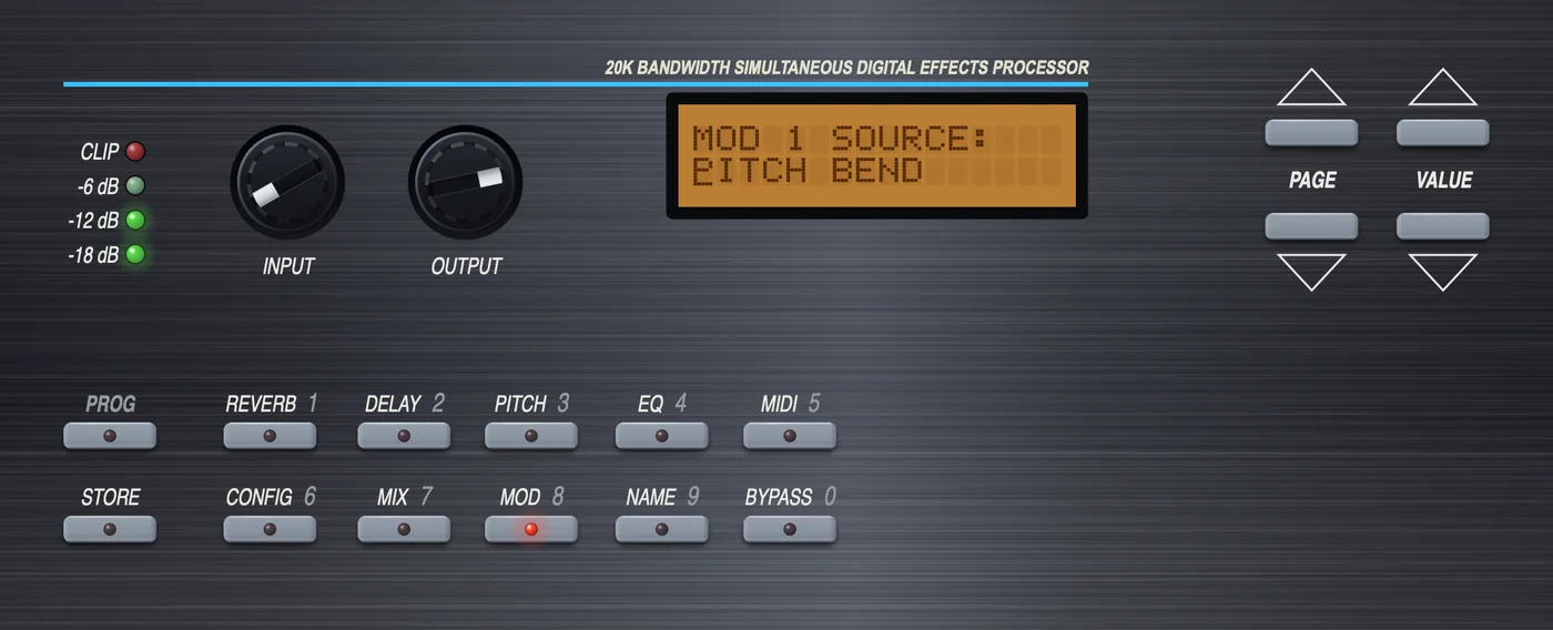 CPU Quad plugin - MOD page, hybrid rack and parameter view