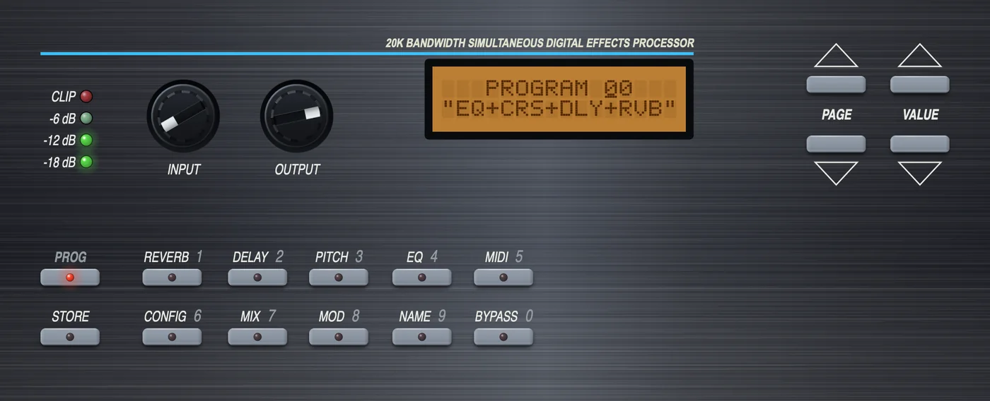 CPU Quad plugin - PROG page, hybrid rack and parameter view